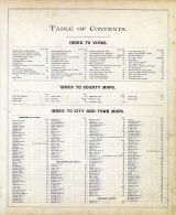 Table of Contents 1, New Hampshire State Atlas 1892